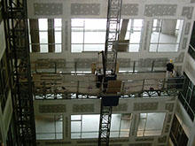 Interior Mast Climber Blue Cross Building Buffalo, NY